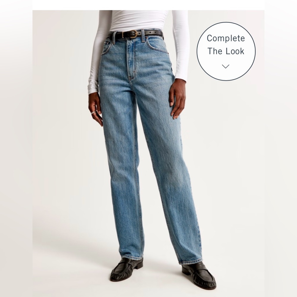 Abercrombie & Fitch The ‘90s Straight Jean, High Rise, Size 28/6 regular